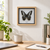 Framed Clipper butterfly – Parthenos sylvia – 5×5 in displayed in a natural home interior