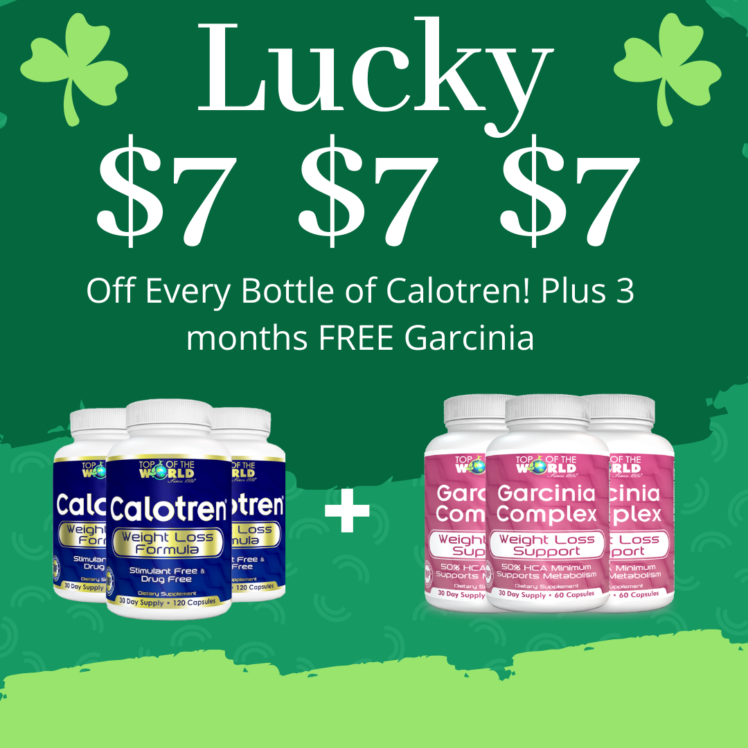 90 Day Calotren Capsules + 90 Day FREE Garcinia St Patrick's Day - Calotren