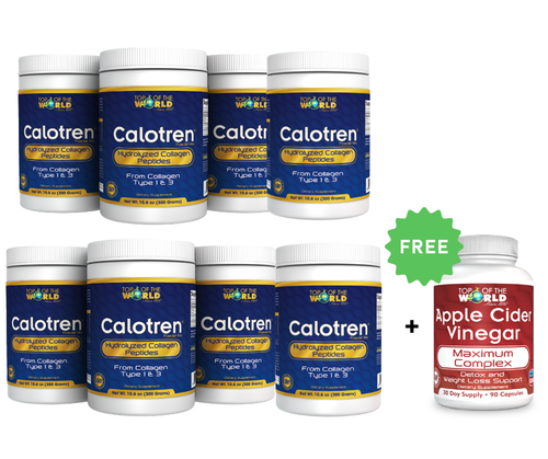 Buy 4, Get 4 Free Calotren Powder + Free Apple Cider Vinegar