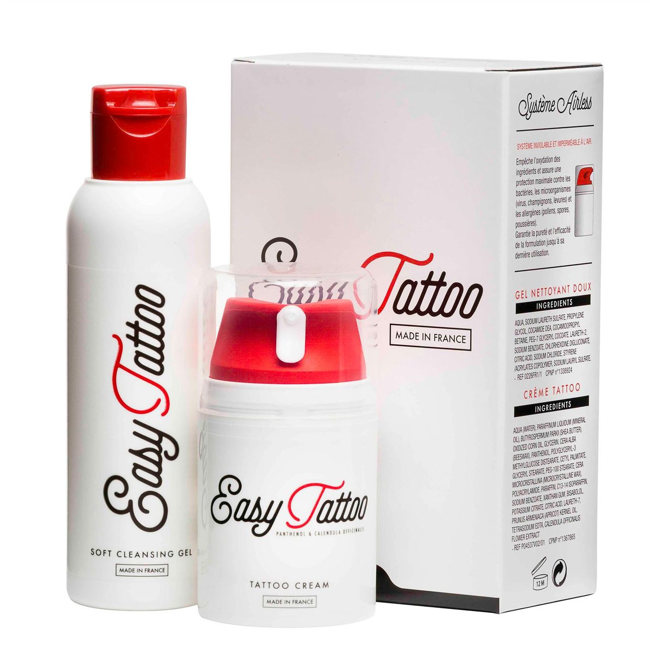 Easytattoo Zestaw do pielęgnacji tatuażu krem 100ml + żel 125ml - sklep  Menspace