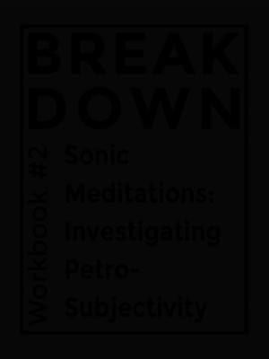Cover of Workbook #2, Sonic Meditations: Investigating Petro-Subjectivity