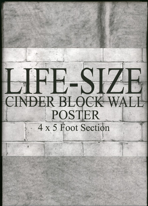 Cinder Block Wall Poster