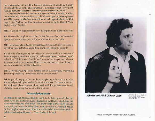 Library Excavations #2: The ABCs of the Chicago Reader Touring Musicians Publicity Photos Collection