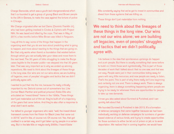 Defend/Defund zine set