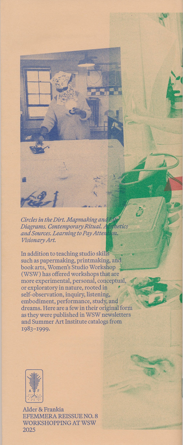 Workshopping At Women's Studio Workshop: Efemmera Reissue  No. 8