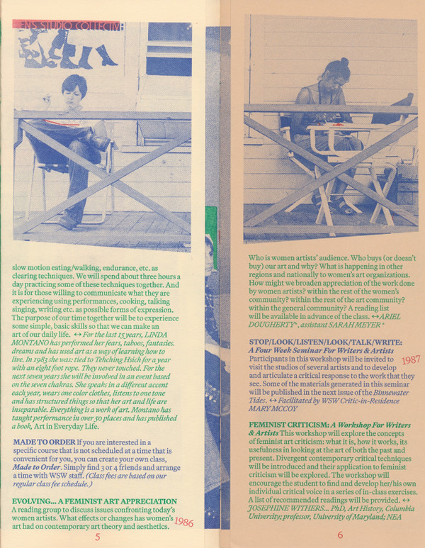 Workshopping At Women's Studio Workshop: Efemmera Reissue  No. 8