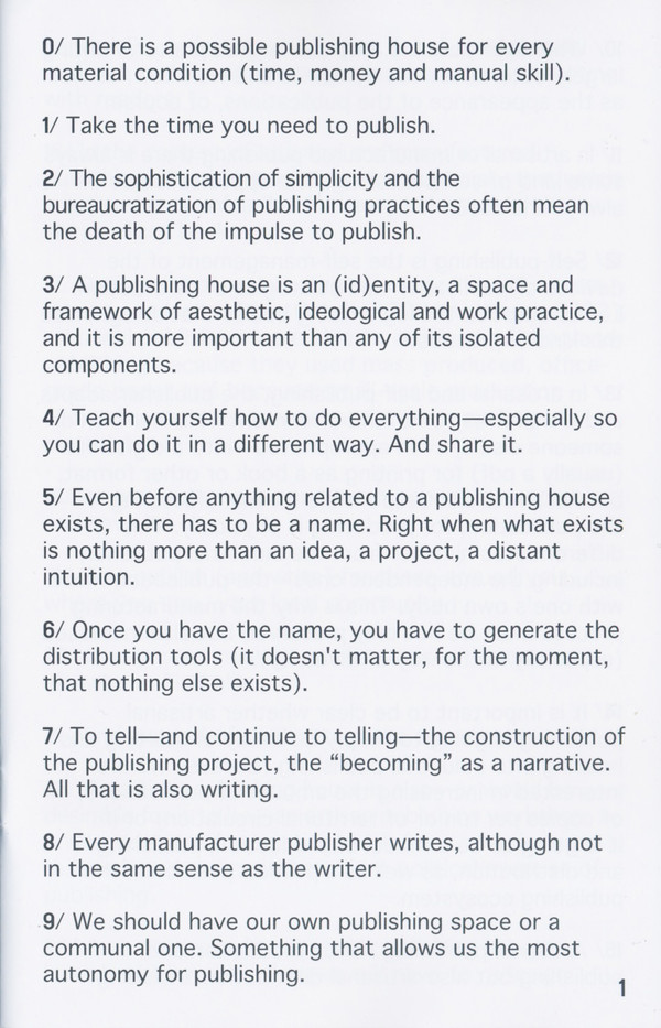 ISBN? No Thanks and Other Notes Before Starting a Publishing House