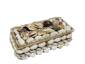 Buri Seashells Tissue Box Holder