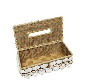 Buri Seashells Tissue Box Holder