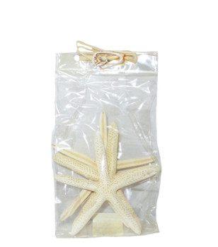 Finger Starfish 5-6"- Set of 4 in bag- W/Raffia