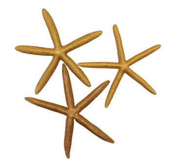 Painted Finger Starfish-Gold Painted Finger Starfish-Gold