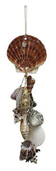 Irish Flat Garland W/ Assorted Seashells