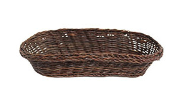 Small Oval Empty Basket - Brown