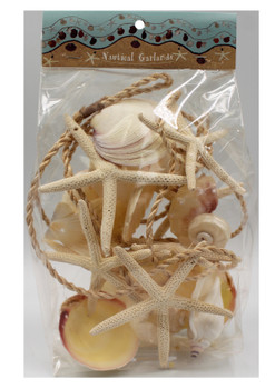 Garland w/White Finger Star w/Header