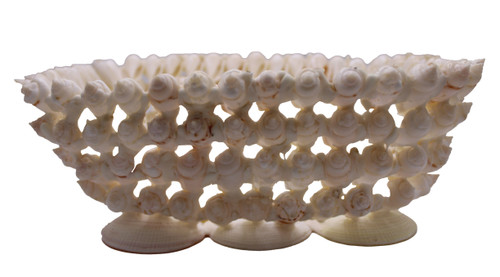 White Chula Rectangle Basket