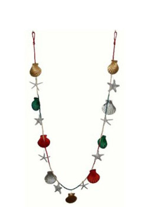 Christmas Garland 6 Ft. (Silver, red, green)