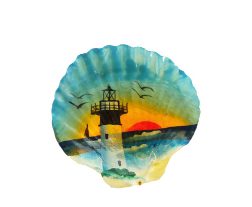 Hand Painted Scallops Seashell- Assorted Designs