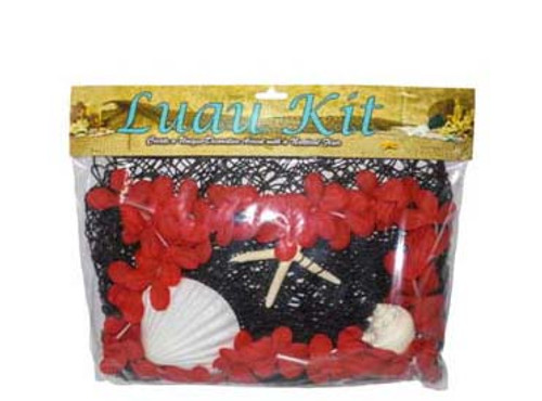 Luau Kit  Black Net/Silk Lei