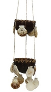 Coco Plant Hanger w/Radula Seashells