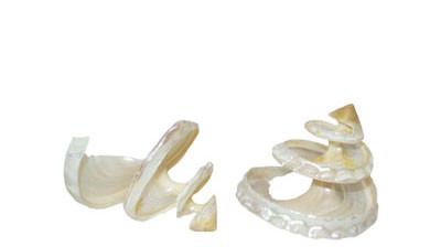 Pearlized Spiral  Cut Wavy Top