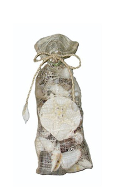 Sinamay Bags W/Assorted Natural Shells