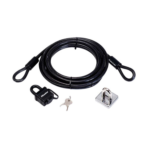 Masterlock Garden Security Kit With Lock, Cable & Anchor