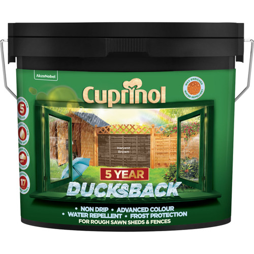 Cuprinol Cx 5 Year Ducksback, Harvest Brown, 9l