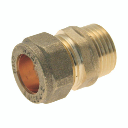 Compression Mixc Straight Connector, 3/4 x 15mm