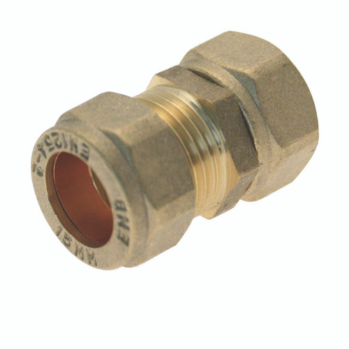 Compression Straight Tap Connector, 15 x 1/2