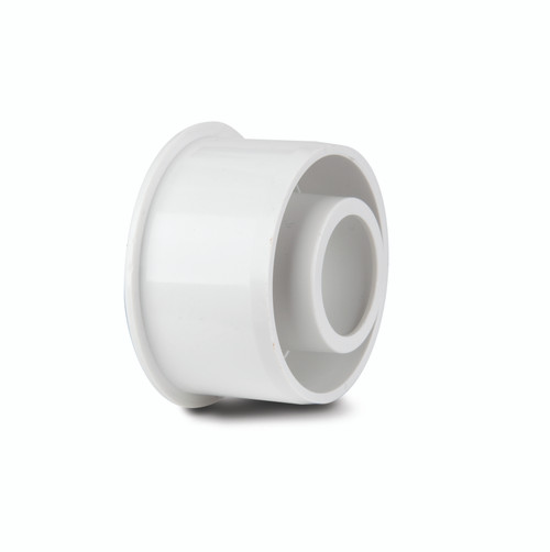 Polypipe Overflow 21.5mm Solvent Weld Reducer To 40mm White