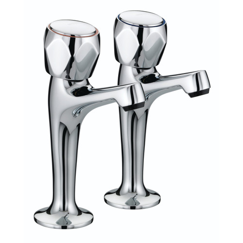 Bristan Club High Neck Pillar Taps
