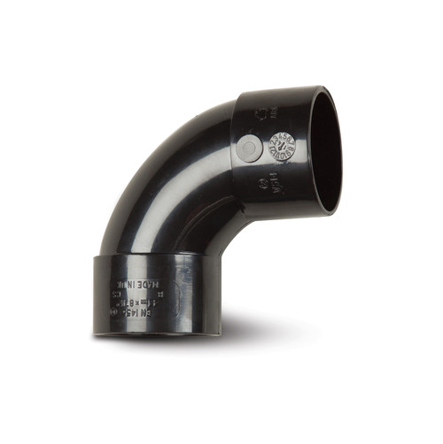 FloPlast ABS Solvent Weld 92.5 Degree Bend Black 32mm WS14B