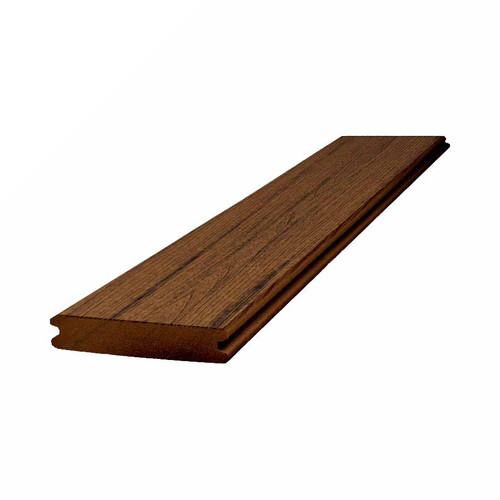 25mm x 140mm Trex Composite Decking Grooved Board 4.88m Spiced Rum
