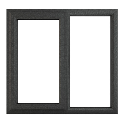 Crystal Grey uPVC Casement Window Left Hand Side Opening 1190mm x 1115mm