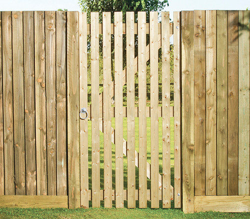 Orchard Flat Slatted Pedestrian Gate 3 x 57 (90cm x 175cm)