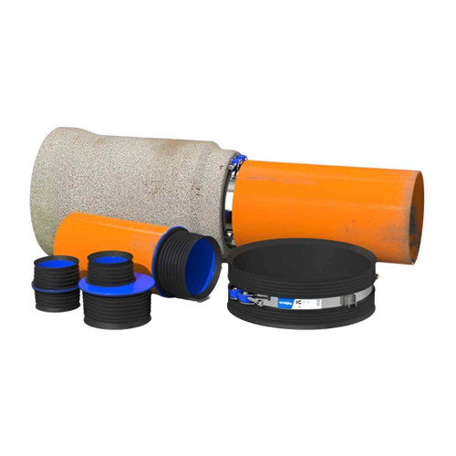 Flexseal Icon Internal Coupling, 4" Plastic/Ci/New Clay Pipe