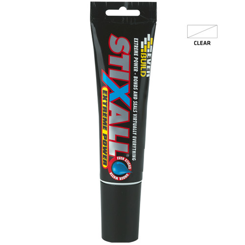 Everbuild Stixall Sealant And Adhesive, Easy Squeeze, Crystal Clear, 80ml
