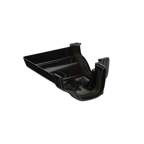 Polypipe Ogee Gutter, Black, External Angle, 90 Degrees