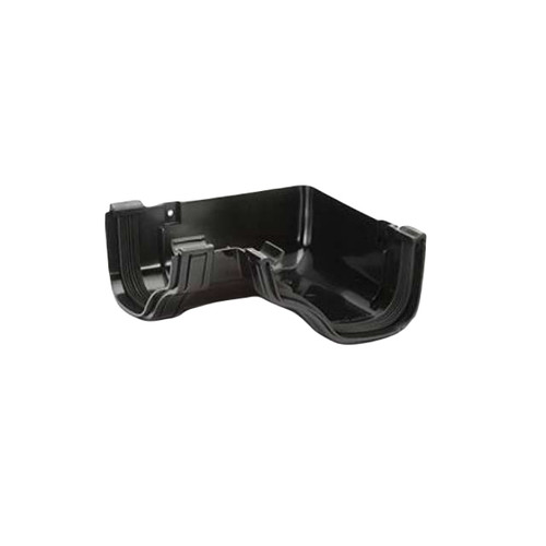 Polypipe Ogee Gutter, Black, Internal Angle, 90 Degrees