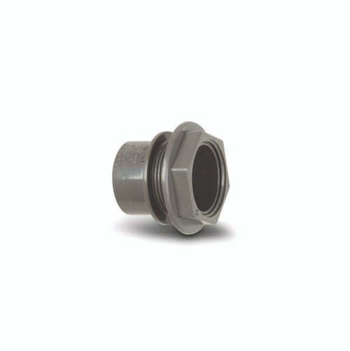 Polypipe Solvent Weld Waste 32mm Grey Tank Connector