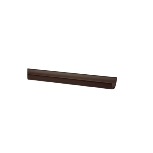 Polypipe Half Round Gutter, 112mm, Brown, 2m
