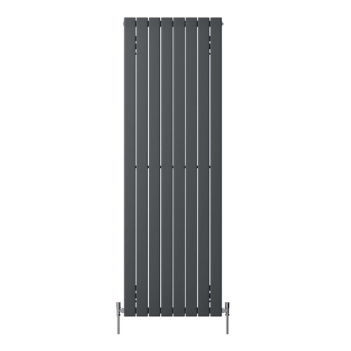 Henrad Verona Concept Single Panel Slate Grey Vertical Designer Radiator 1800mm x 592mm