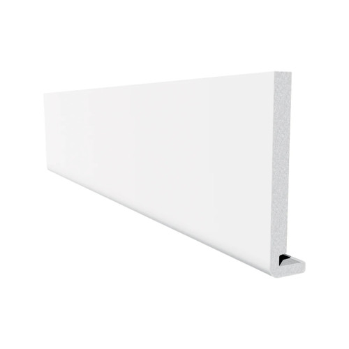 Freefoam Magnum Square Leg Fascia, 200mm, 18mm, White, 5m