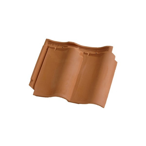 Edilians Double Panne S Roof Tile, Natural Red