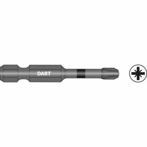 Dart PZ2 50mm Impact Driver Bit - Pack 10