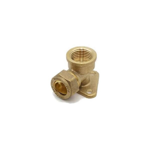 Compression Wallplate Elbow, 1/2 x 15mm