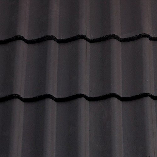Sandtoft Double Pantile Concrete Roof Tile, Dark Grey