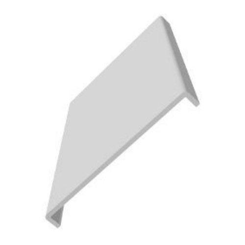Freefoam 410mm Double Ended Square Leg Fascia, White, 5m