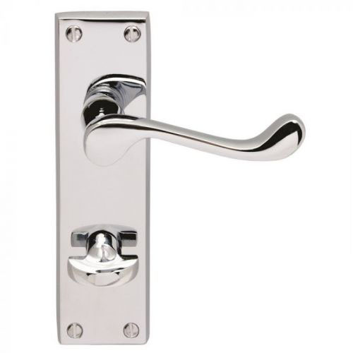 Sterling Contemporary Victorian Scroll Lever Bathroom Furniture, Chrome