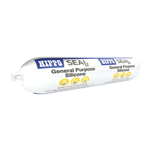 Hippo General Purpose Silicone, Translucent, 400ml